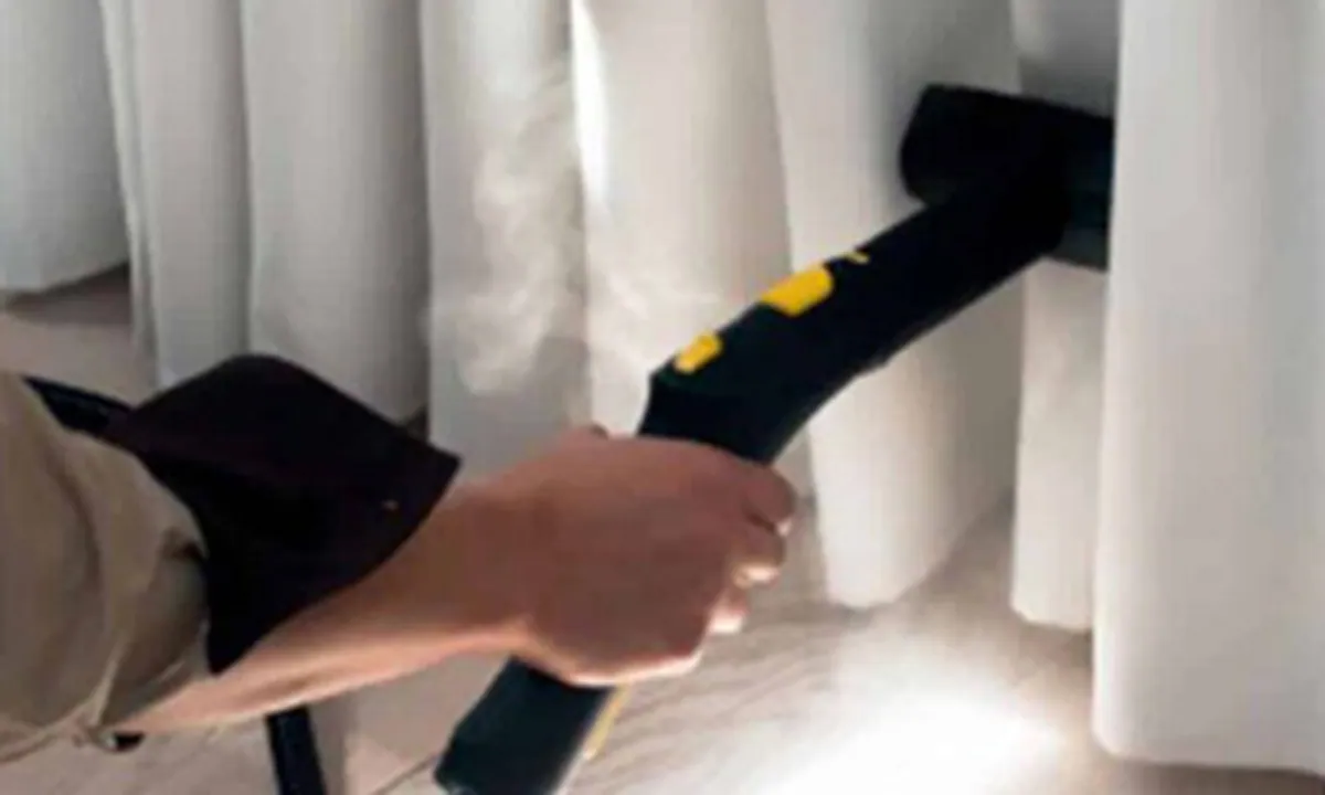On-site curtain cleaning